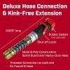 image:imageChapin 69481 Deluxe 1Way Shutoff Hose Connection with KinkFree Extension Fits Standard Garden Hoses Metal and Plastic Construction with ShutOff Valves LeakFree High Volume Water Flow