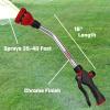 image:imageChapin International 4672 18inch with 8 Pattern Rotatable Nozzle and Adjustable 180degree Spray Head Watering Wand BlackRed18 Inch