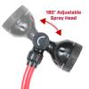 image:imageChapin International 4672 18inch with 8 Pattern Rotatable Nozzle and Adjustable 180degree Spray Head Watering Wand BlackRed30 Inch