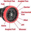 image:imageChapin International 4672 18inch with 8 Pattern Rotatable Nozzle and Adjustable 180degree Spray Head Watering Wand BlackRed3956 inches