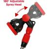 image:imageChapin International 4672 18inch with 8 Pattern Rotatable Nozzle and Adjustable 180degree Spray Head Watering Wand BlackRed3956 inches