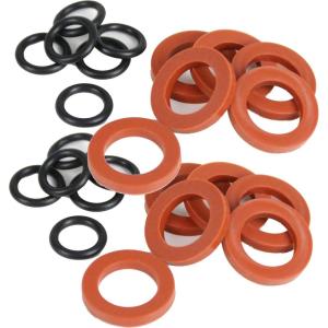 image:imageChapin 69460 24 Pieces Replacement Garden Hose Rubber Washers and ORings Sealing Ring for 38 Inch Quick Connector and Standard Garden Hose24pcs