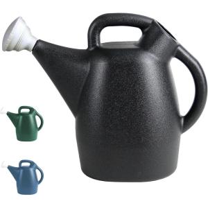 image:imageChapin 48010 Watering Can 2 Gallon Indoor and Outdoor Plants Lawn Garden Removable Nozzle DripFree Sprinkler Head Recycled Plastic Blue2 Gallons  Black